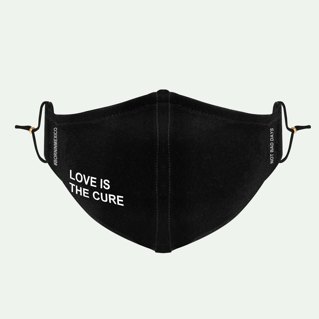 Mascarilla Love is the Cure Black