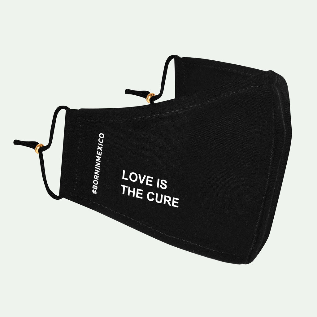 Mascarilla Love is the Cure Black